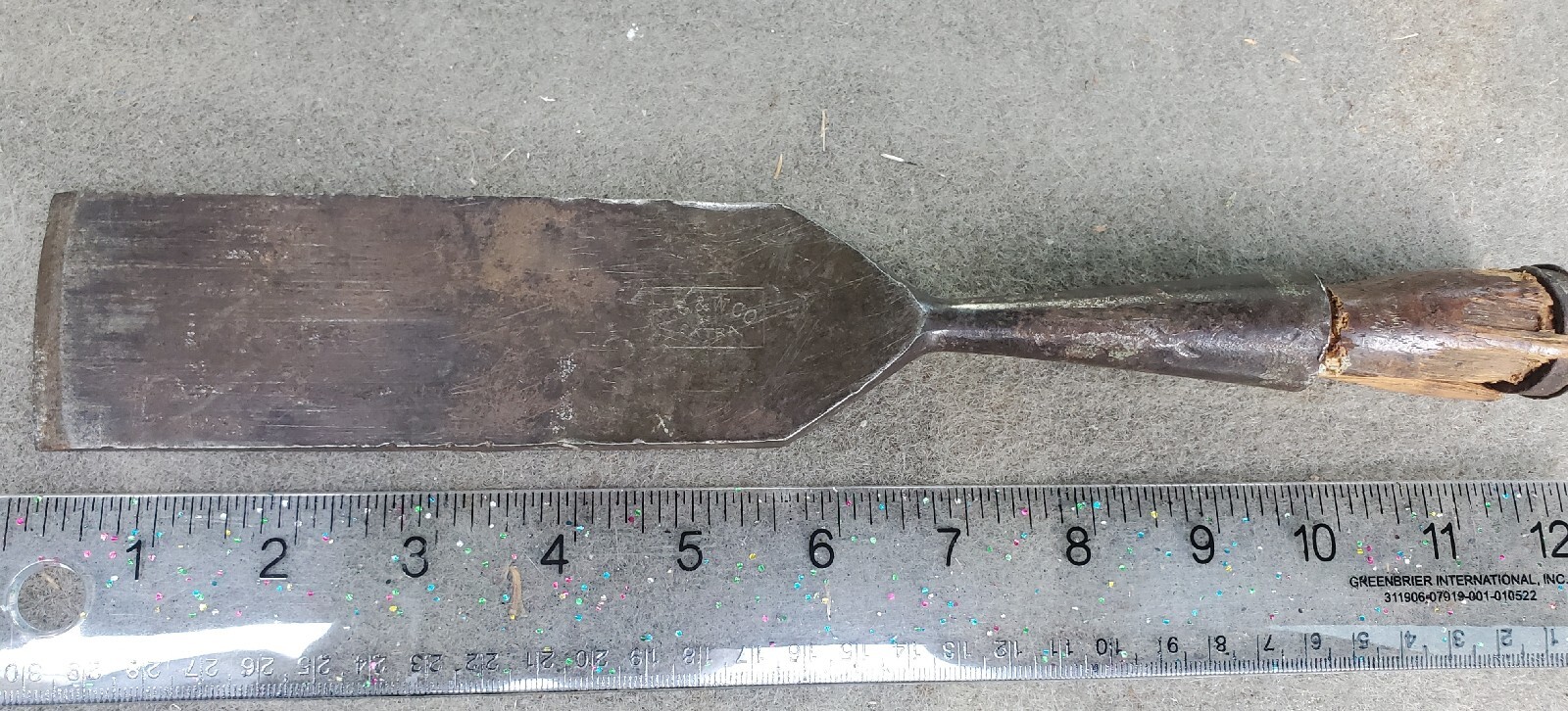 2” P. S. & W. Co. EXTRA Socket Chisel, square Edge wood working tool
