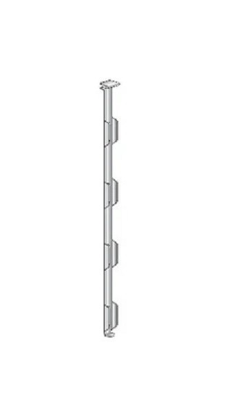 Aluminum Canes Securing Goblets Artificial Insemination 10 mm no Shelf 11.25"