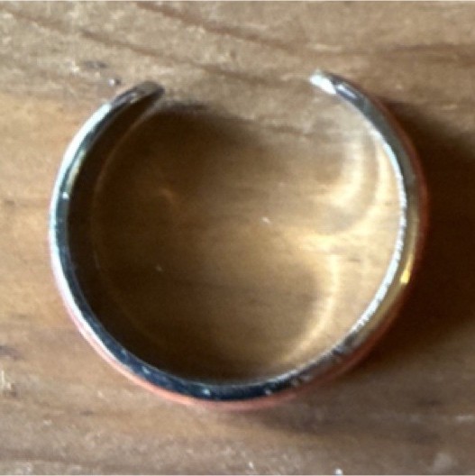 Adjustable Silver Red Band Toe Ring Metal Open Ended Style