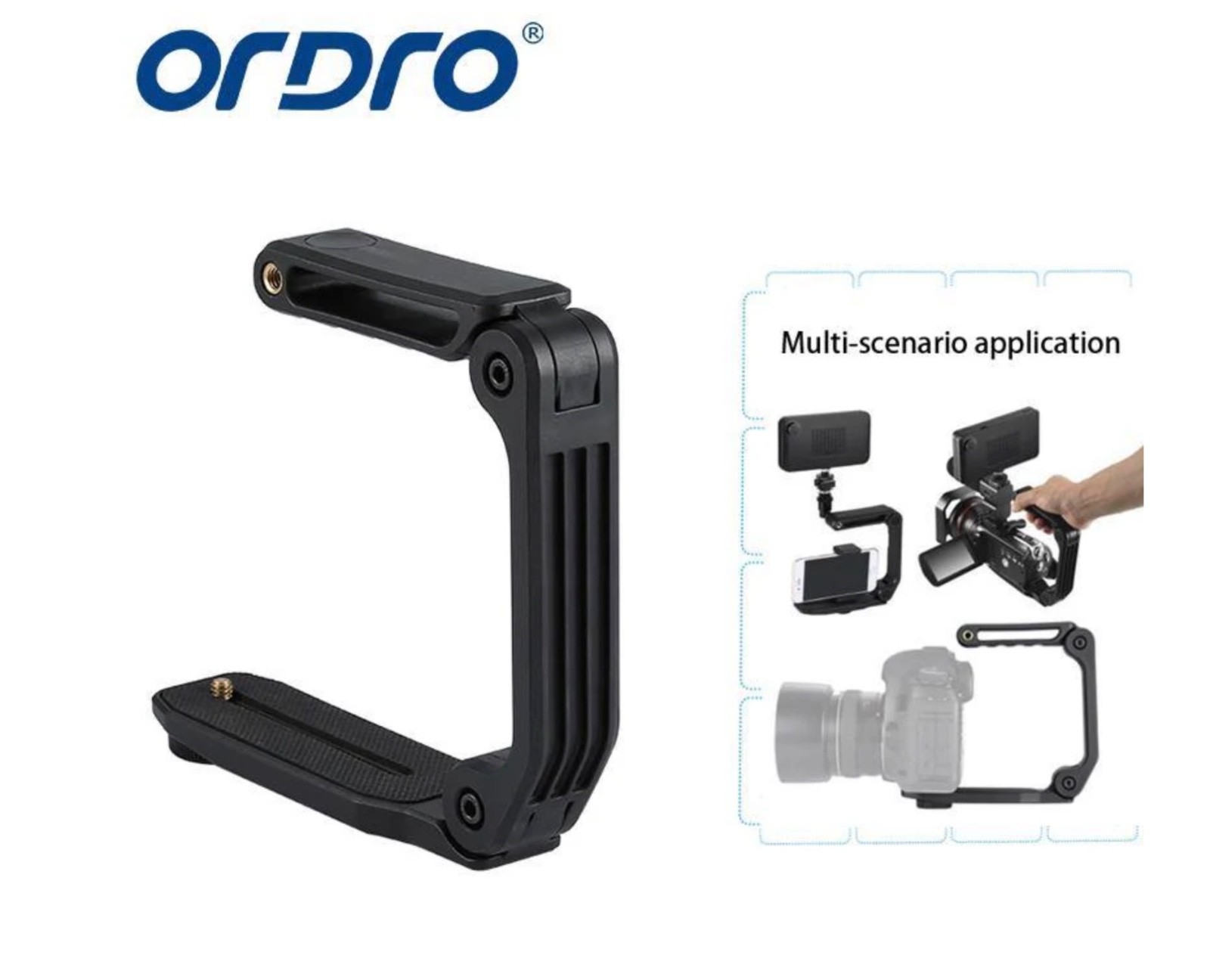 Ordro HC-1 Foldable Handheld Camera Stabilizer Holder for Smooth Shots