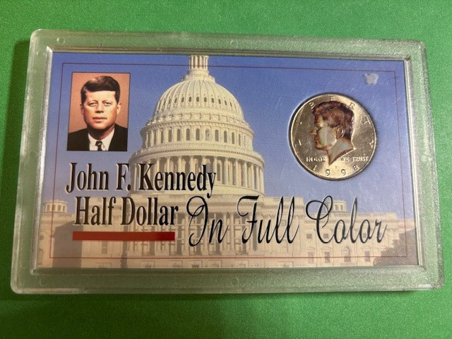 1998 D John F. Kennedy Half Dollar In full color