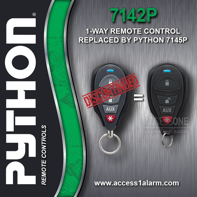 Python 7145P 1-Way 4-Button For Discontinued 7142P Remote Control EZSDEI7141