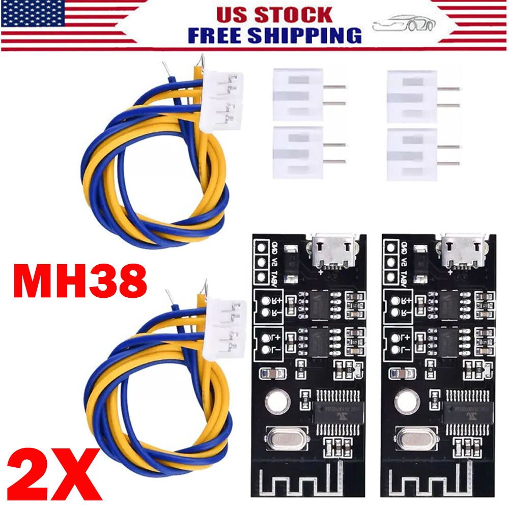 2PC MH38 Wireless Bluetooth Audio Module MP3 Receiver Lossless Decoder Board DIY