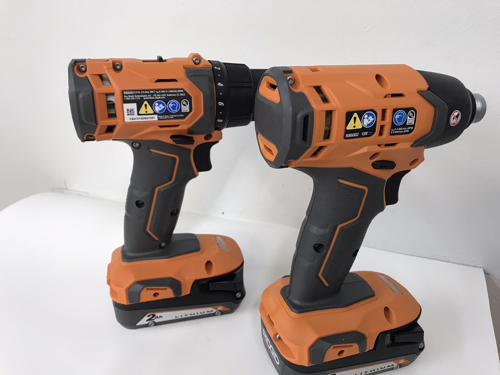 Ridgid Cordless 2 Tool Combo kit R86001 & R86002