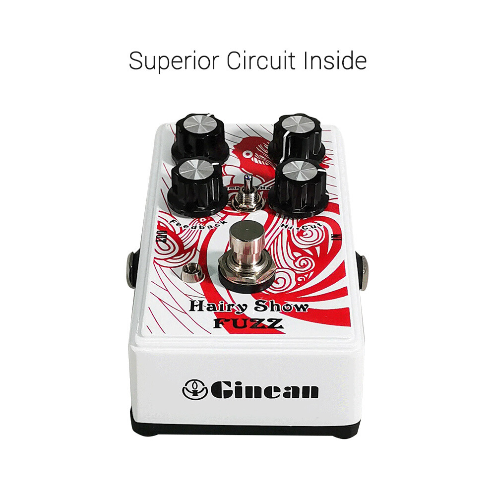 FUZZ Guitar Effect Pedal True Bypass for Electric Guitar 4 Control Knobs V2A1