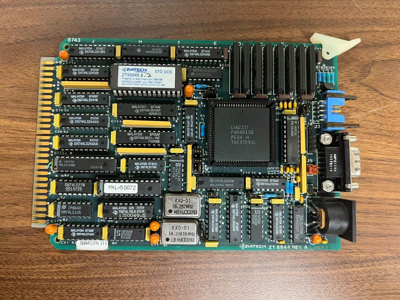 Ziatech ZT 8844 Rev A Board ZT8844