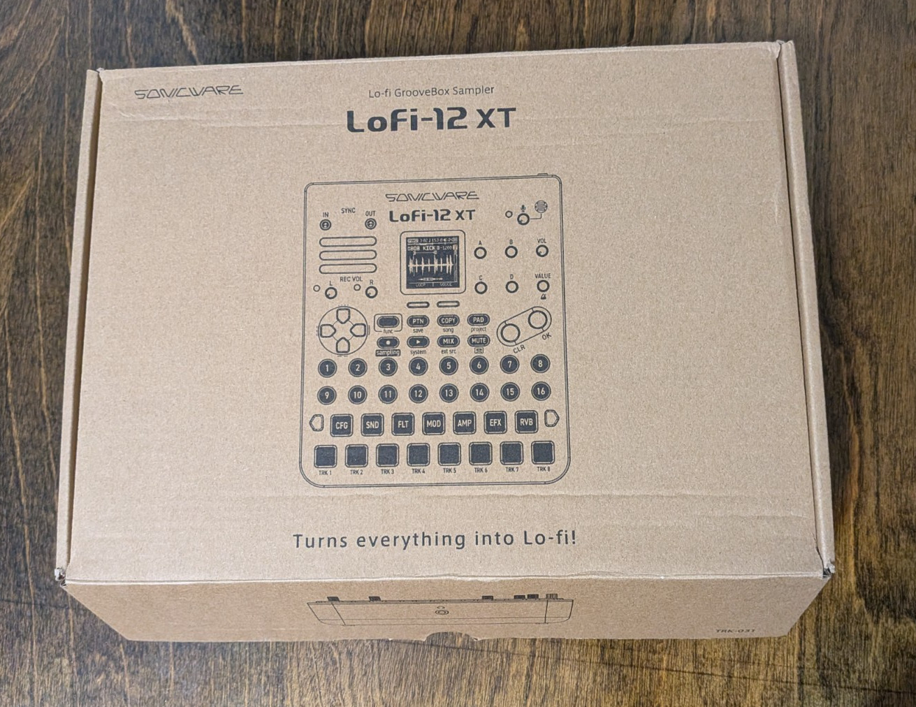 Lofi-12XT Retro 12-bit Sampler - original box, PSU, SD card, side panel holder