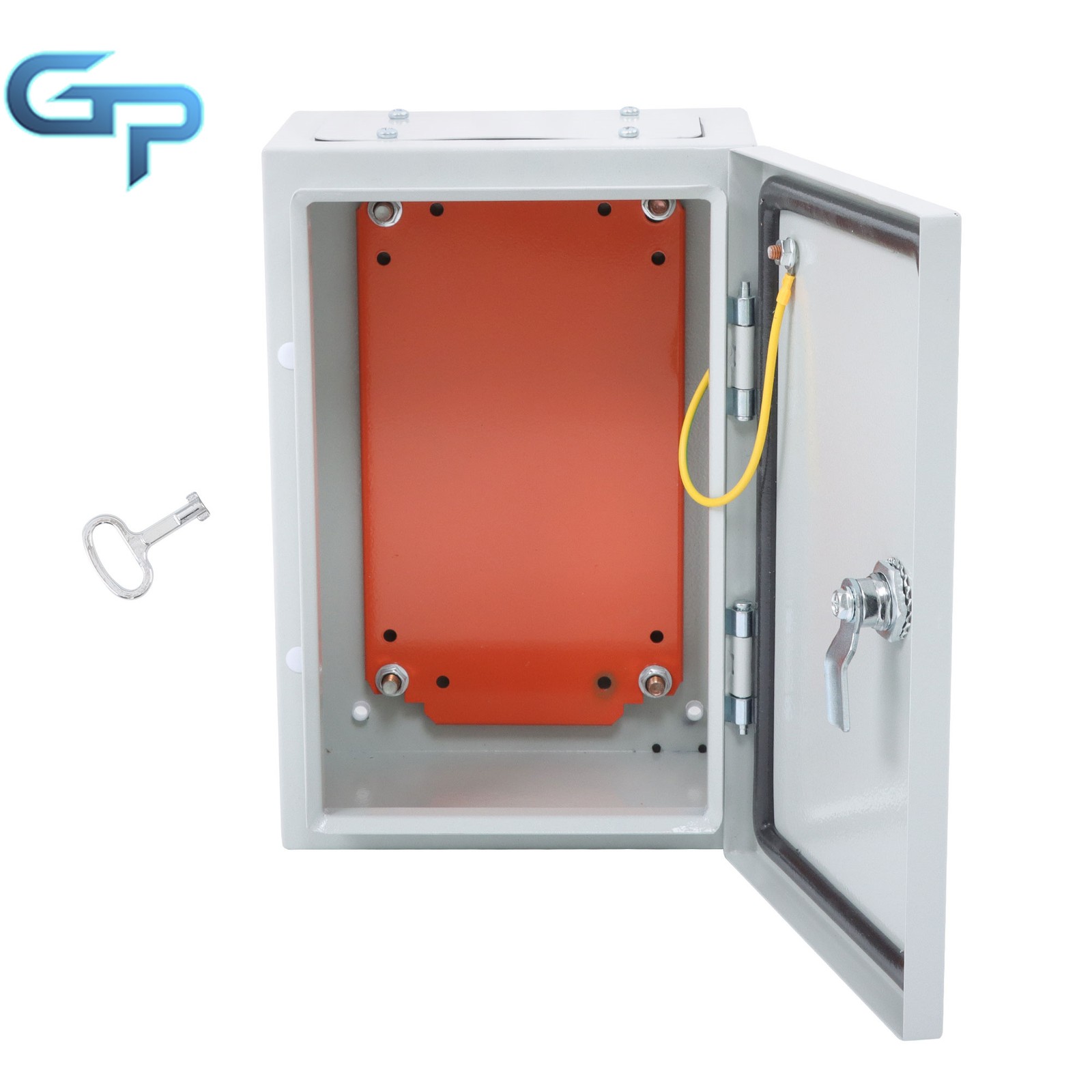 Hinged Steel Electrical Box Electrical Enclosure Box 12x8x6''Carbon Steel IP65