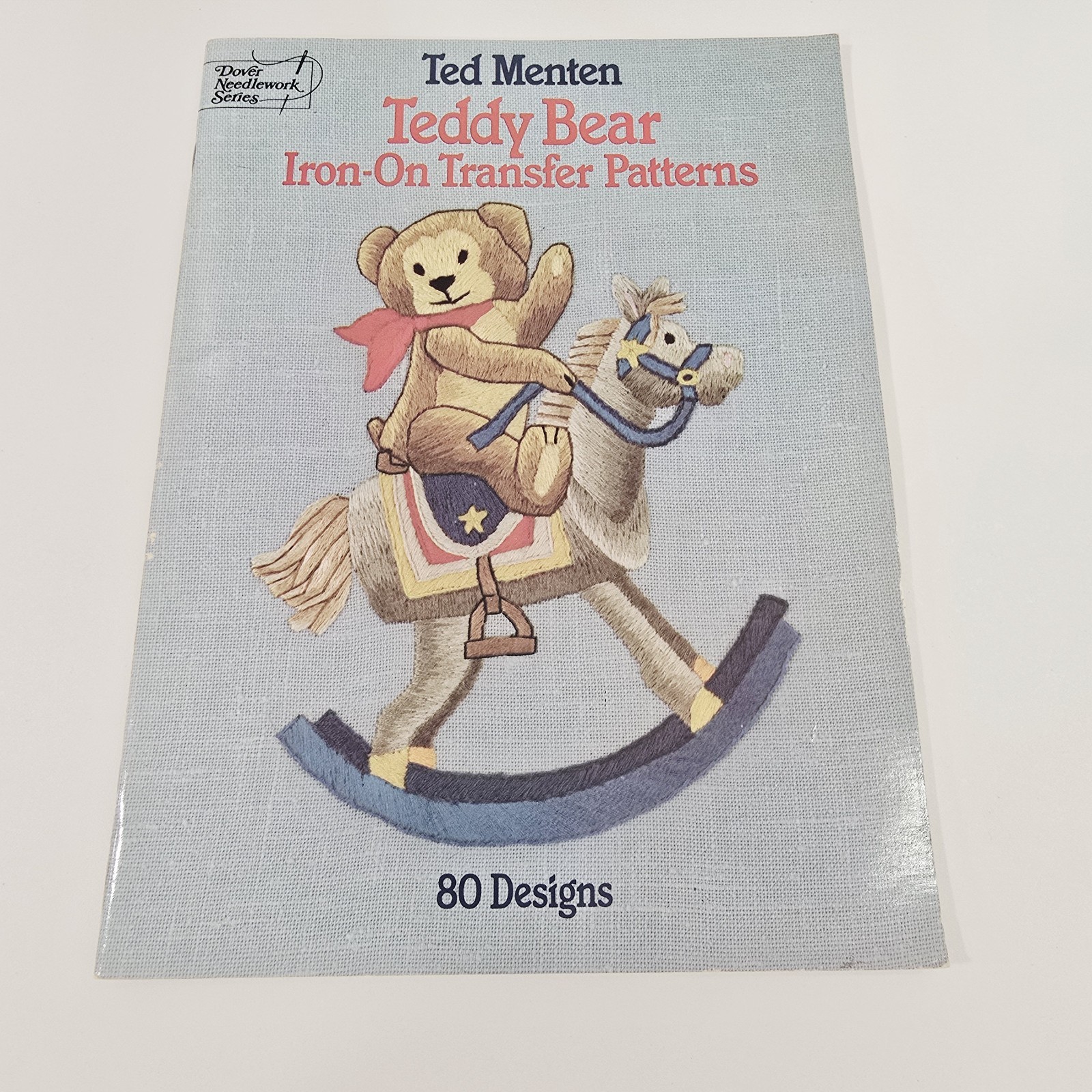 Vtg Dover Needlework Ted Menten Teddy Bear Iron On-Transfer Patterns 80 Designs