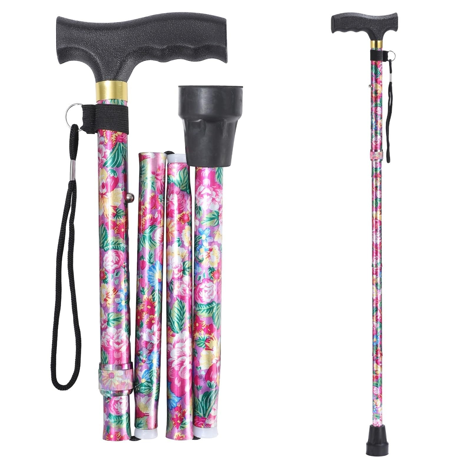 Walking Cane, Cane for Man/Woman | Mobility & Daily Living Aids | 5-Level Hei...