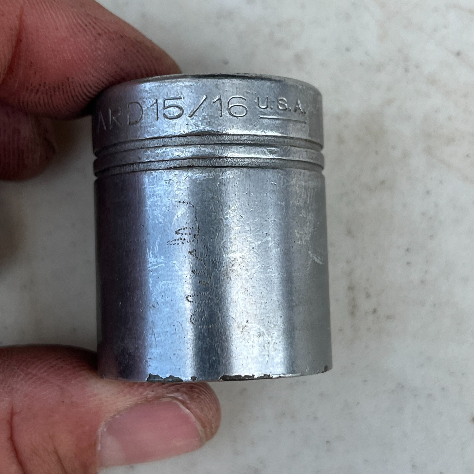 Wizard 15/16" Shallow Socket 3/8" Drive 12 Point "D" USA
