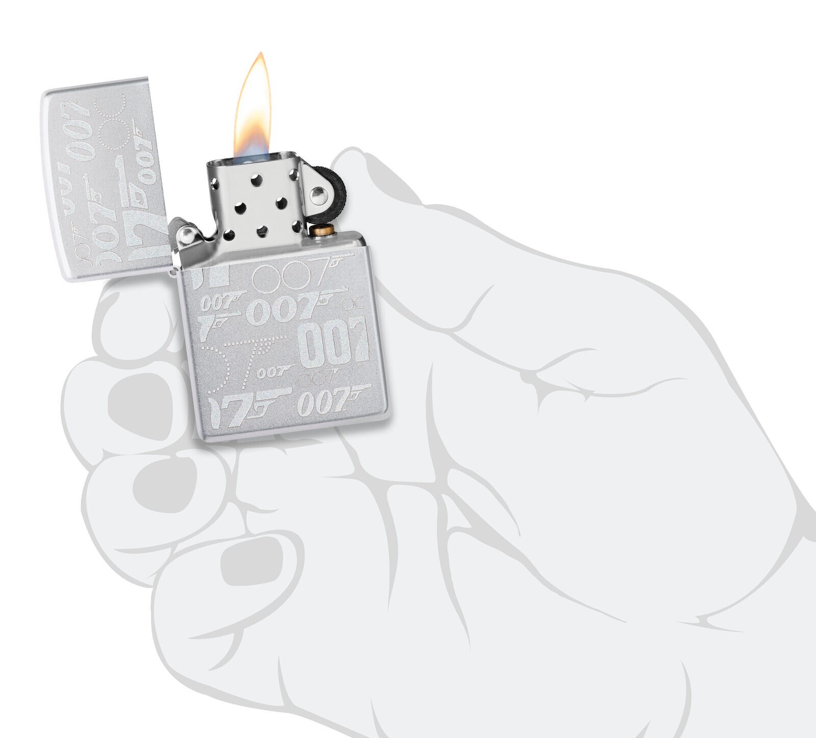 Zippo James Bond Satin Chrome 48735