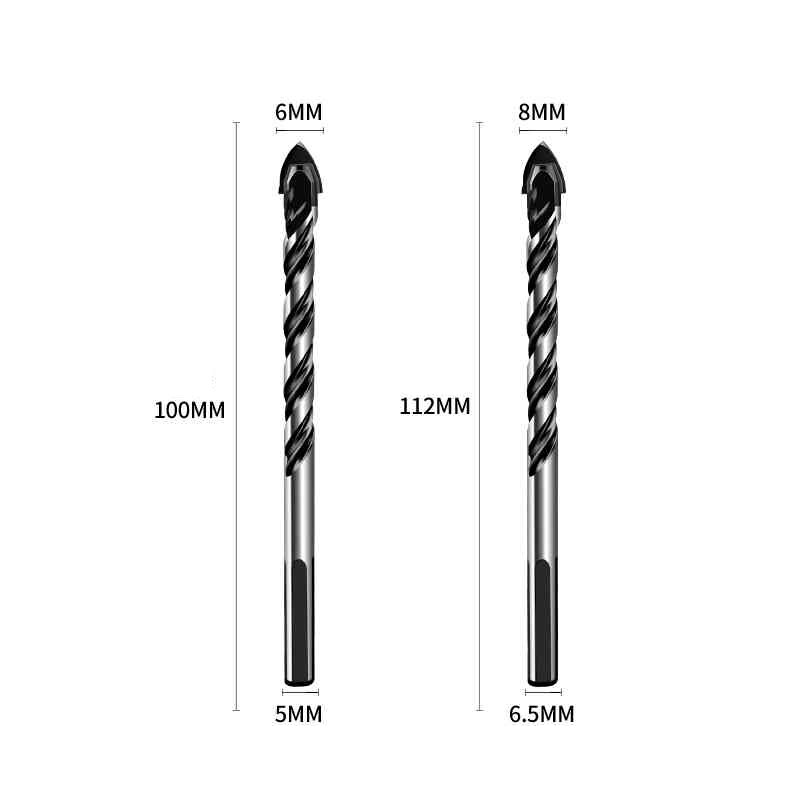 Multi Material Tile Drill Bits TCT Carbide Tip For Ceramic Masonry Glass 3-12mm