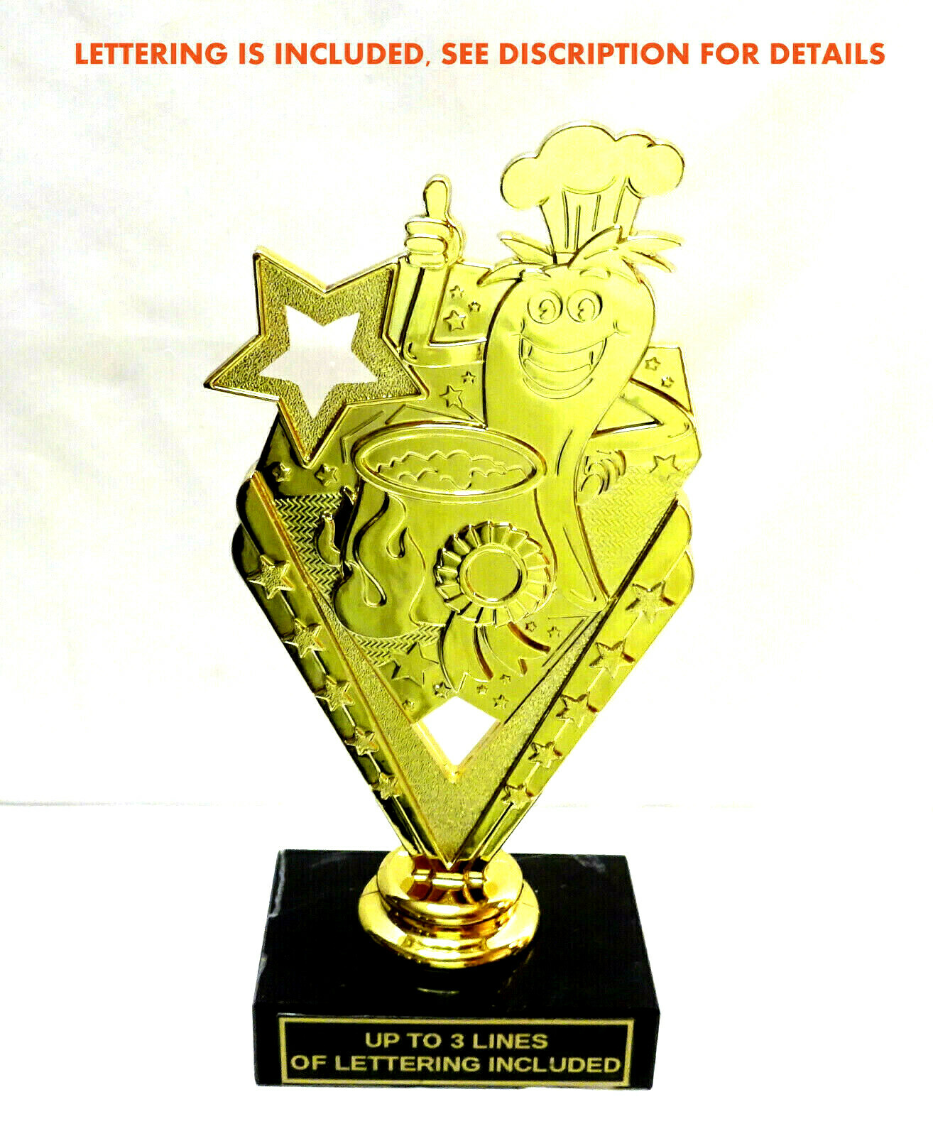 CHILI COOK OFF TROPHY, CHILI COOK TROPHY