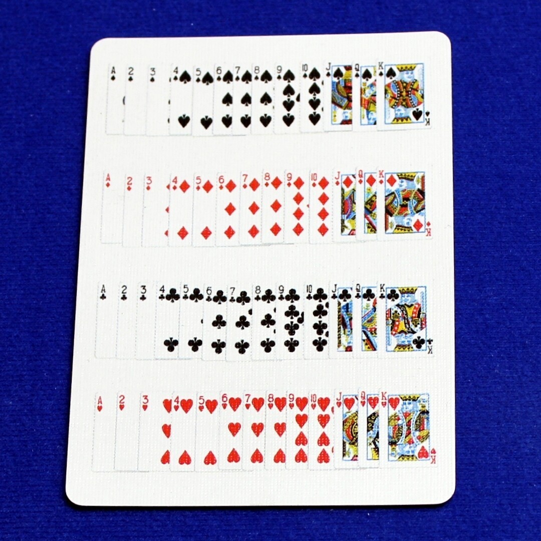 52 on 1 #2, Bicycle Printed Gaff Card, Red