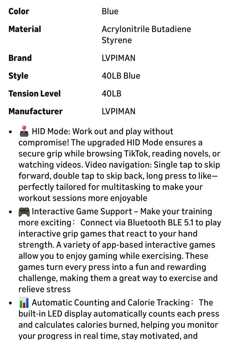 Grip Trainer, Supports Multiple Game Interaction and HID Mode Video Browsing