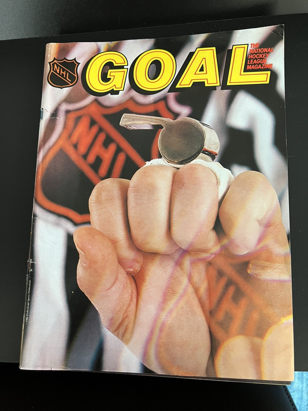 1984-85 Detroit Red Wings Game Program. GOAL The NHL Magazine