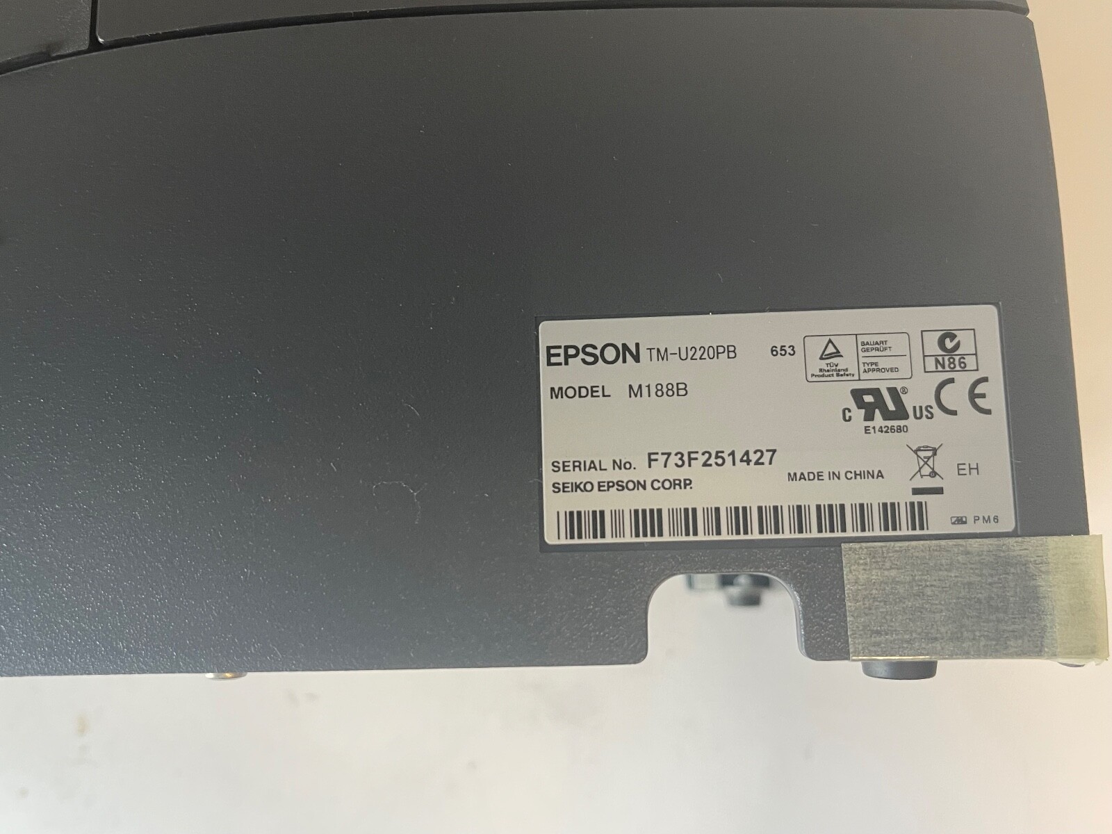 EPSON TM-U220PB (653) M188B Kitchen POS Receipt Printer C31C517653 NEW Parallel
