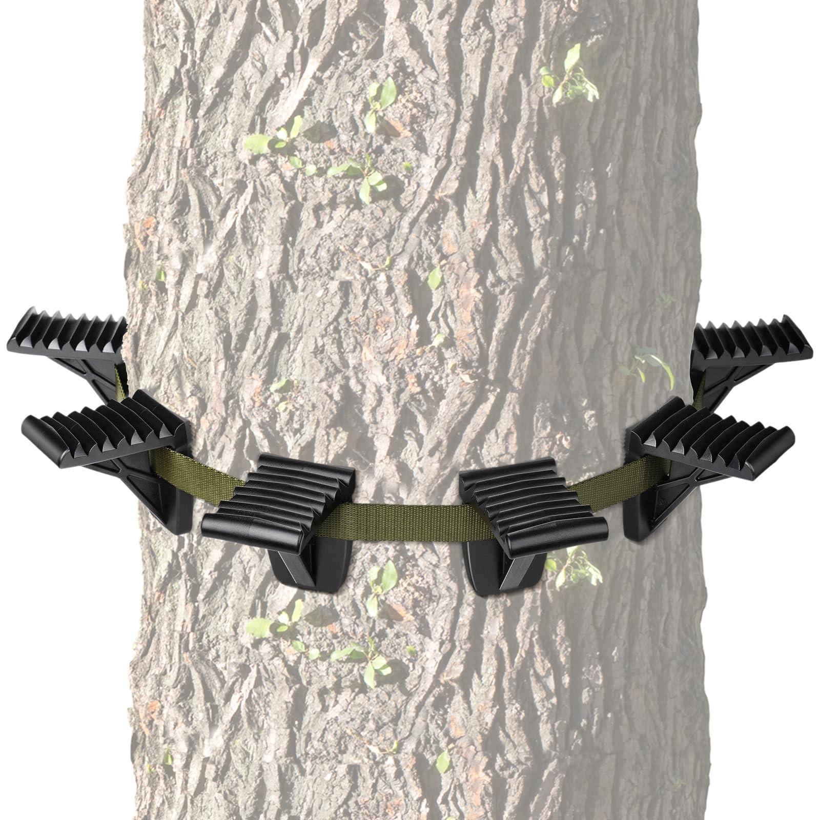 Saddle Hunting Platform Steps, UltraLight Ring of Steps for Climbing Bow Hunt...