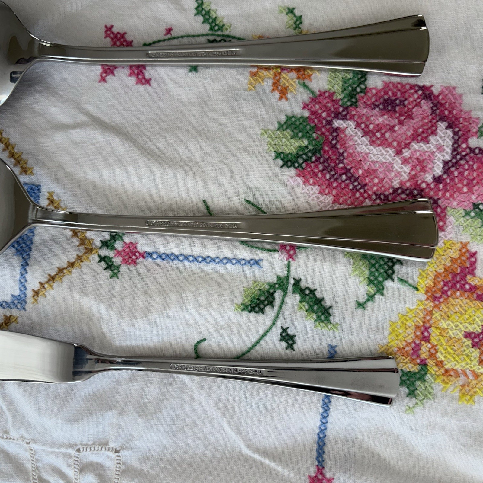 Reed & Barton BOULEVARD Stainless 5pc Hostess Serving Set - Ridges Glossy