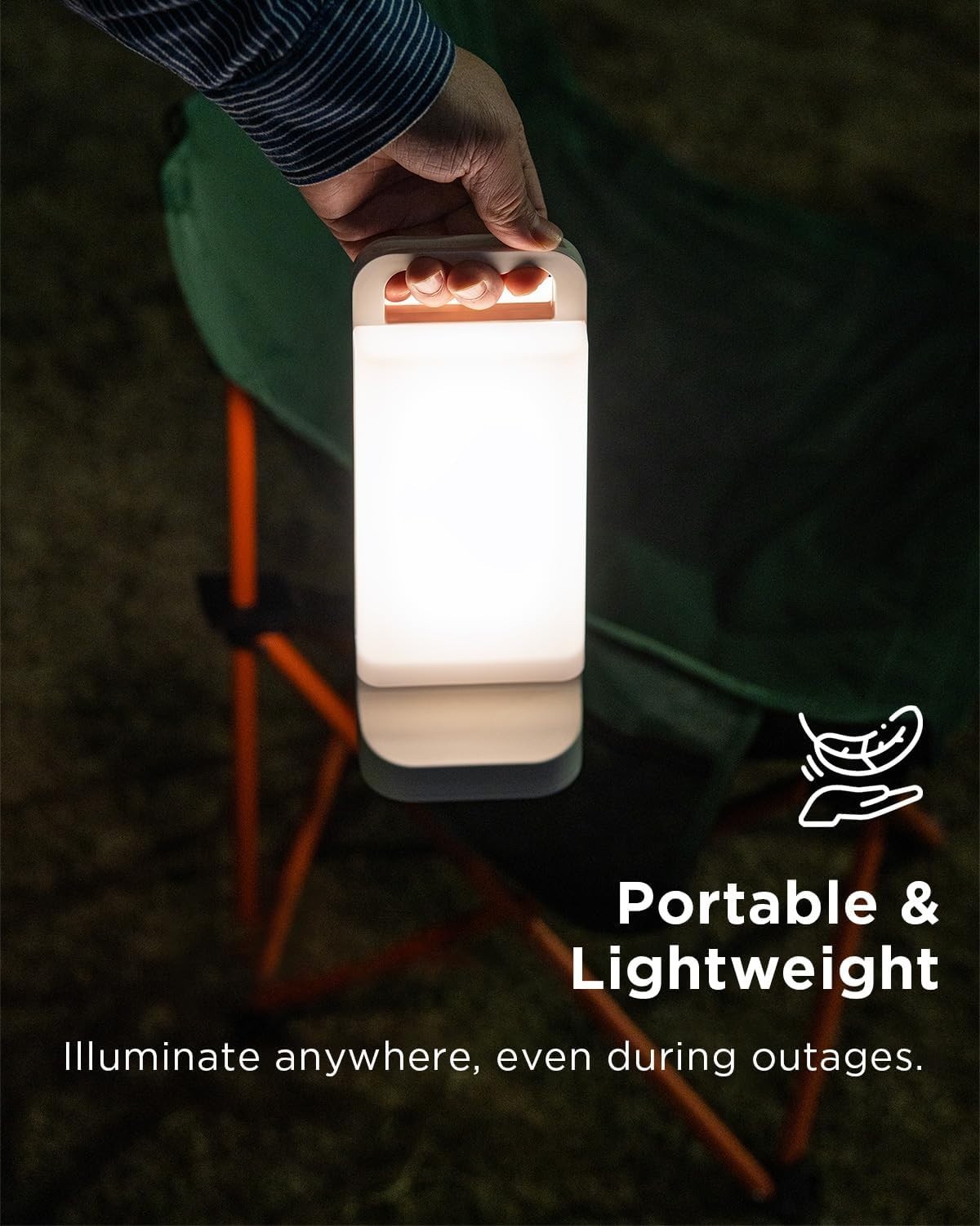 Lightweight Solar Tent Light, 80HRS Runtime