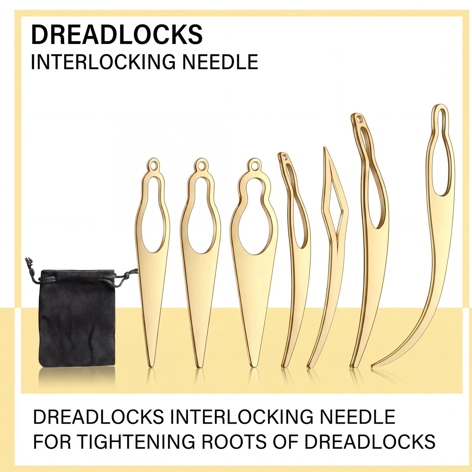 8 Pcs Interlocking Tool for Locs Retighten Tool for Dreadlocks Interlocks Croche