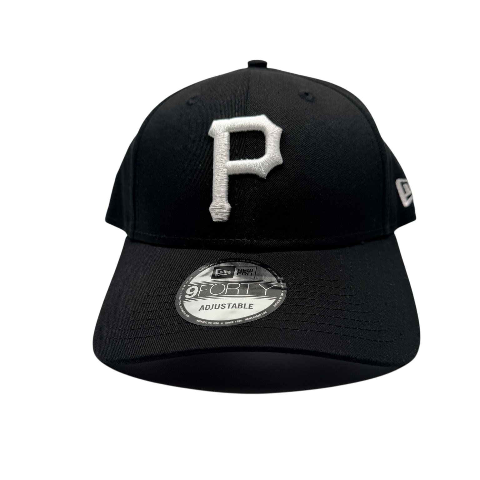 Pittsburgh Pirates MLB Hat New Era 9FORTY Adjustable Black White
