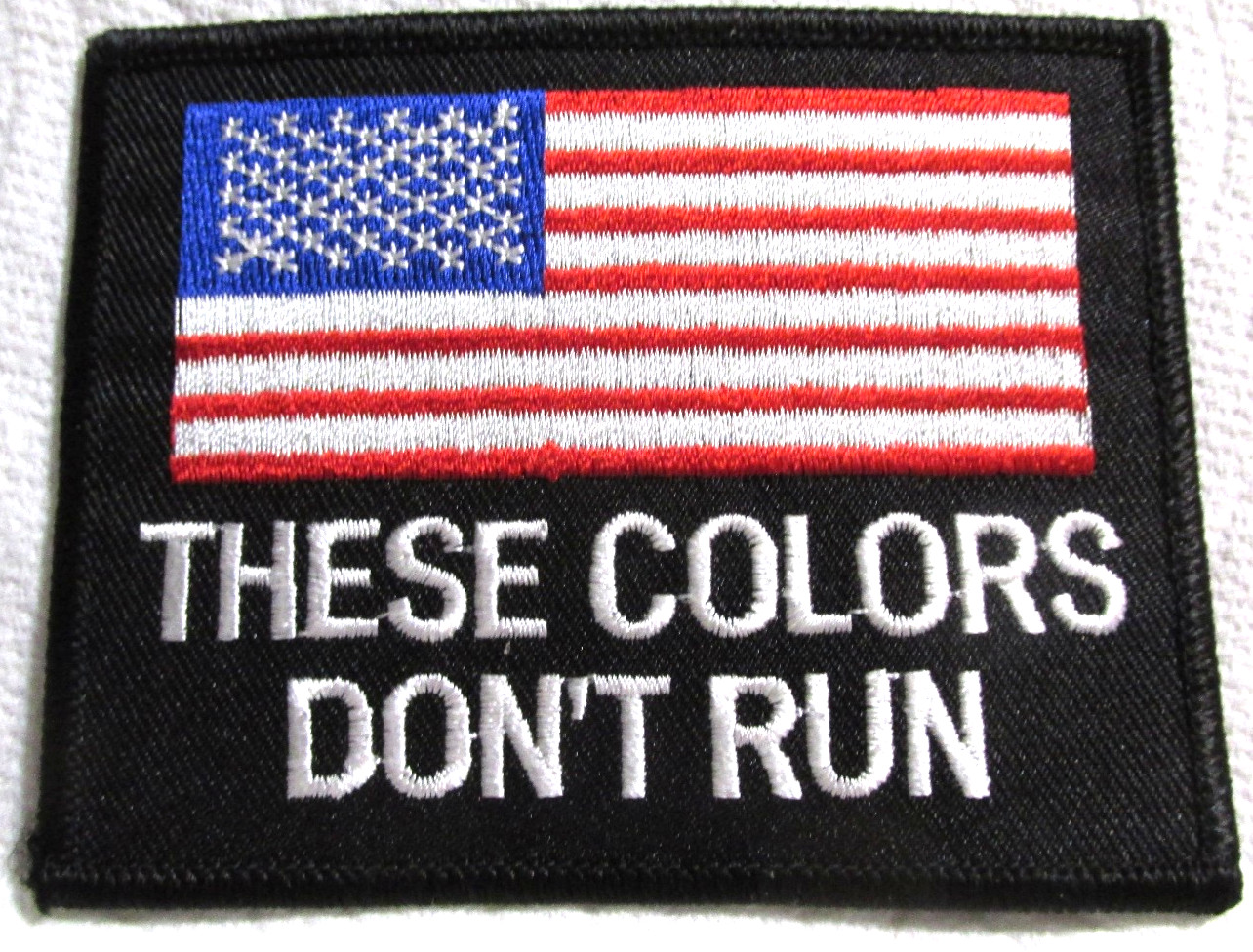 These Colors Dont Run  Motorcycle Biker Patch & Pin - Harley Davidson - New