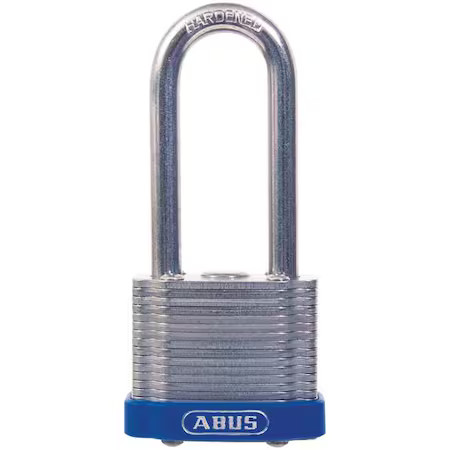 Abus 41Hb/40 Ka Keyed Padlock, Open, Square Steel Body, Hardened Steel Shackle,