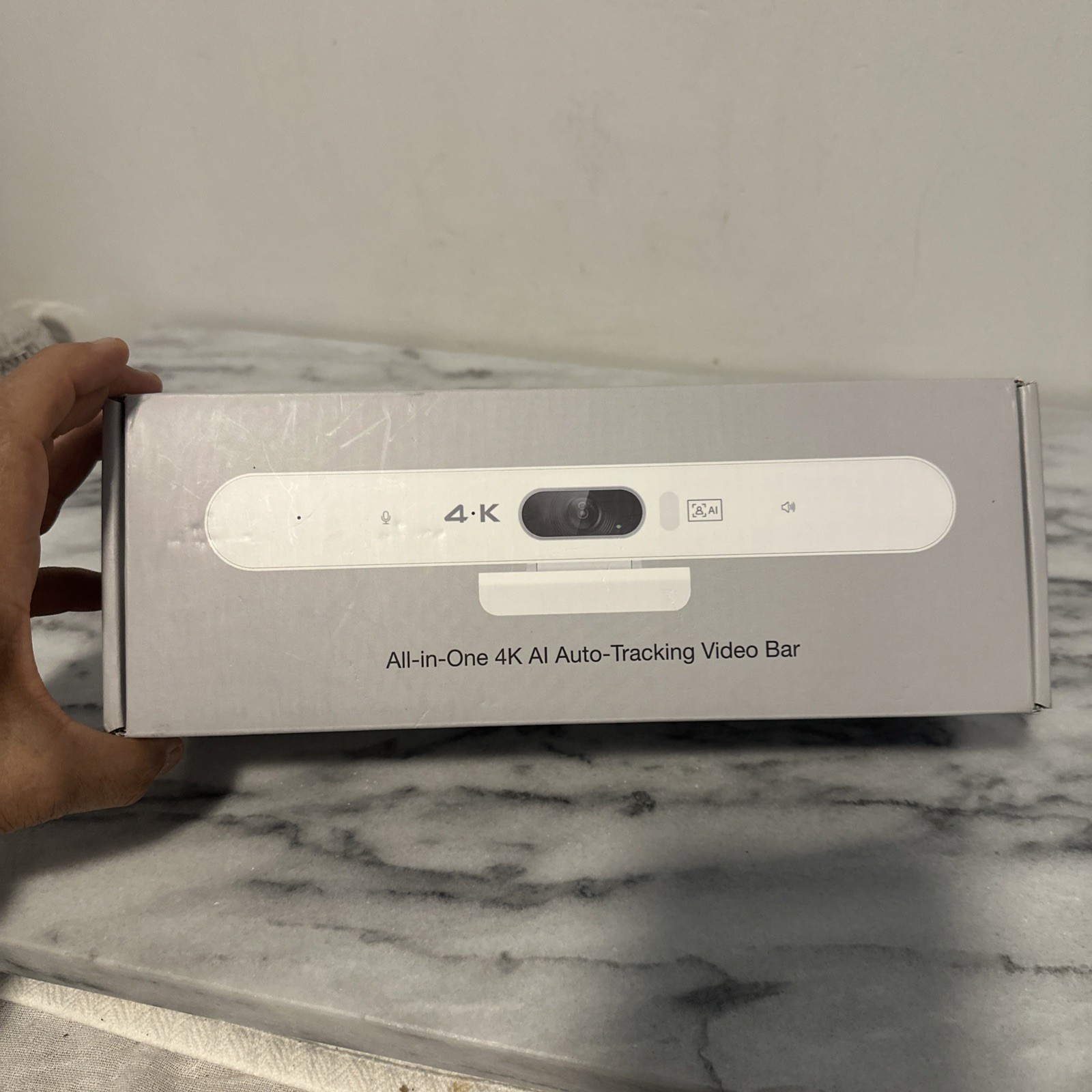 TOALLIN 4K Al Conference Webcam Bar Auto Framing Speaker Tracking Plug & Play