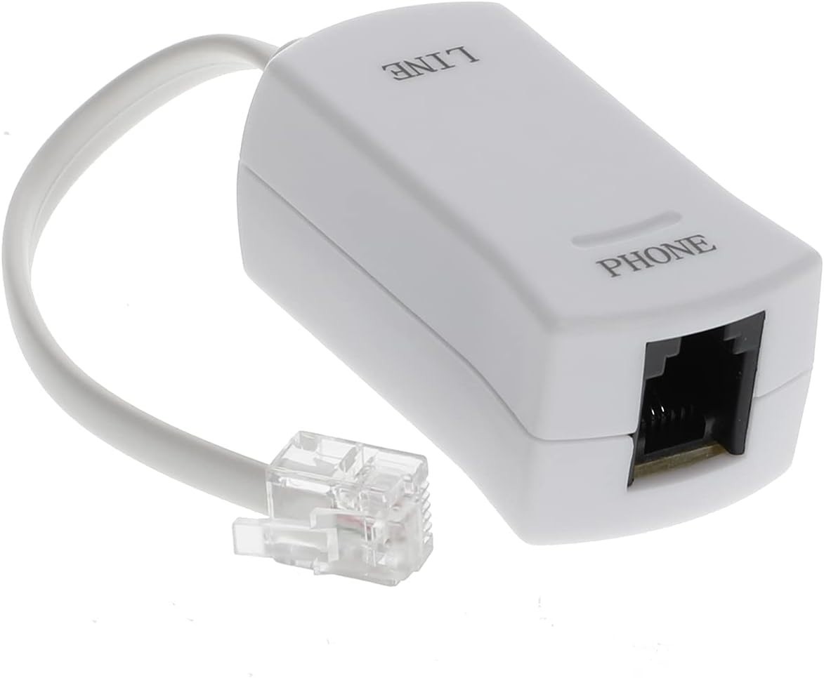 DSL Modem Phone Filter for Interference Elimination Static Noise Blocker