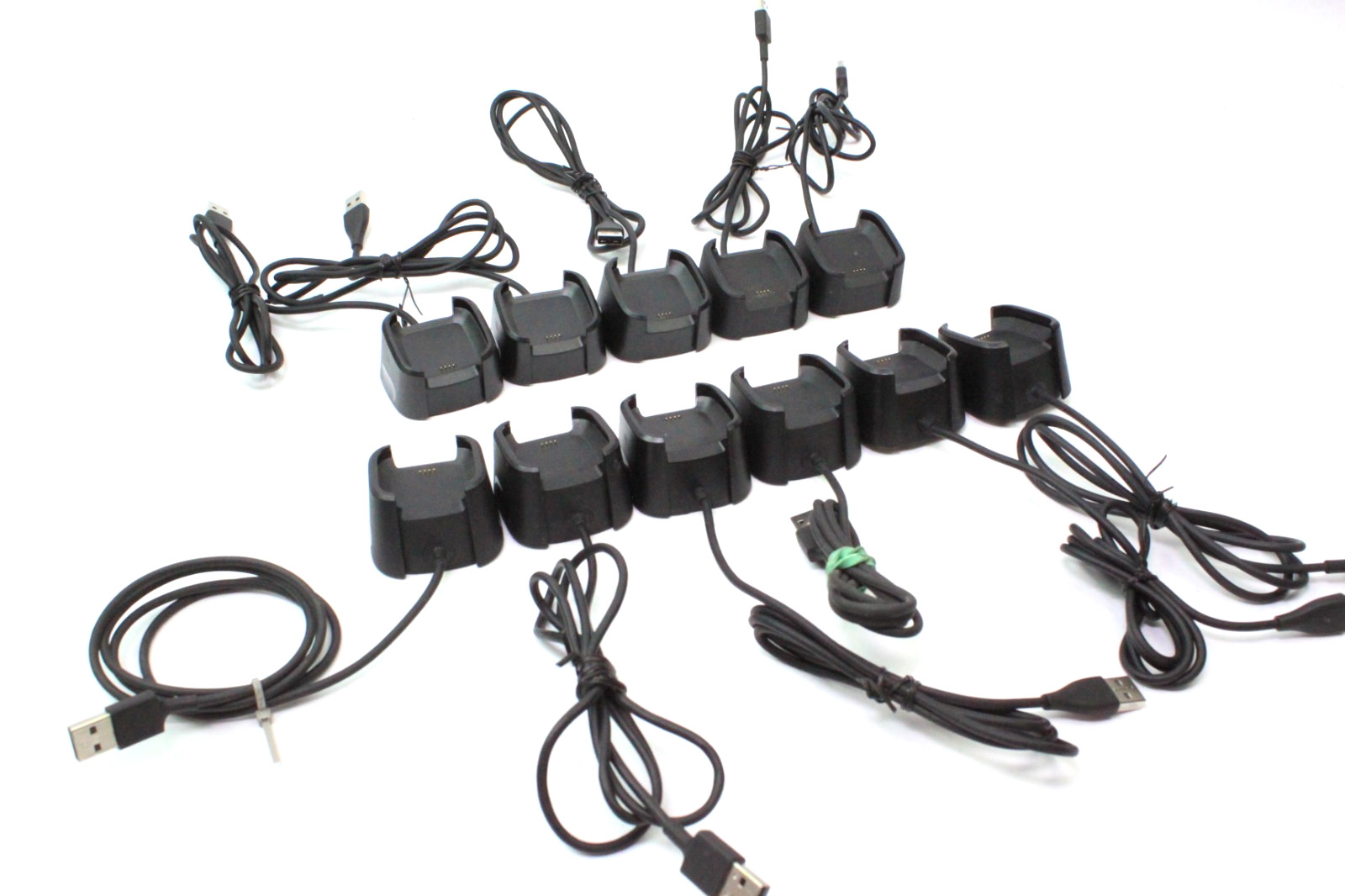 Lot of 11 OEM Fitbit Versa Lite USB Charging Dock Station Cable Chargers