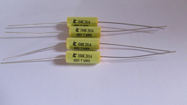 .1uF 10% 400V CDE / ILLINOIS CAPACITOR Metallized Polyester Film Axial Capacitor