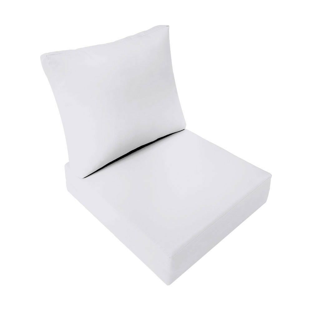 Knife Edge Outdoor Deep Seat Cushion 23x24x6 Patio Furniture Seat Cushion AD105