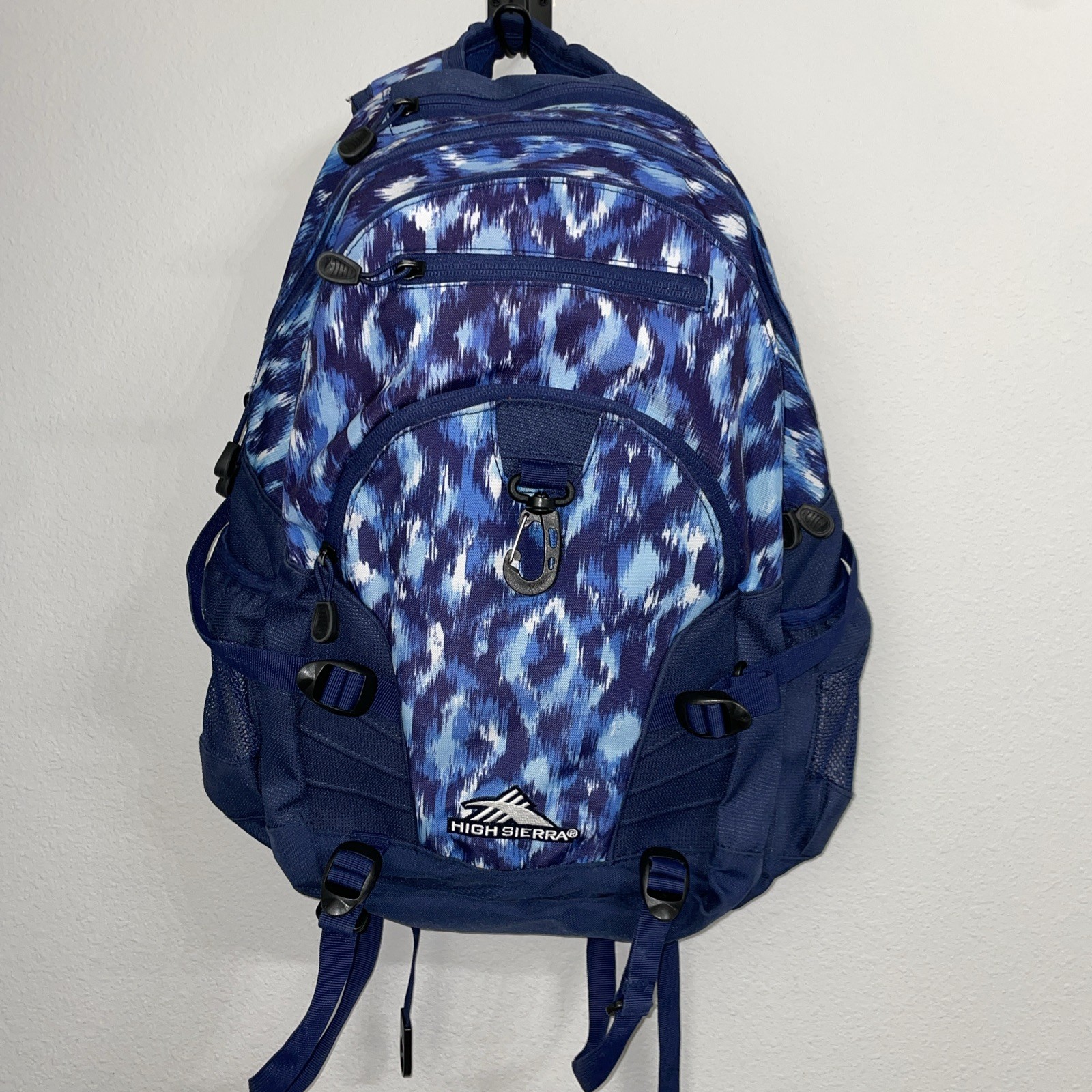 High Sierra Backpack Suspension Strap System Blue School Camping Hiking