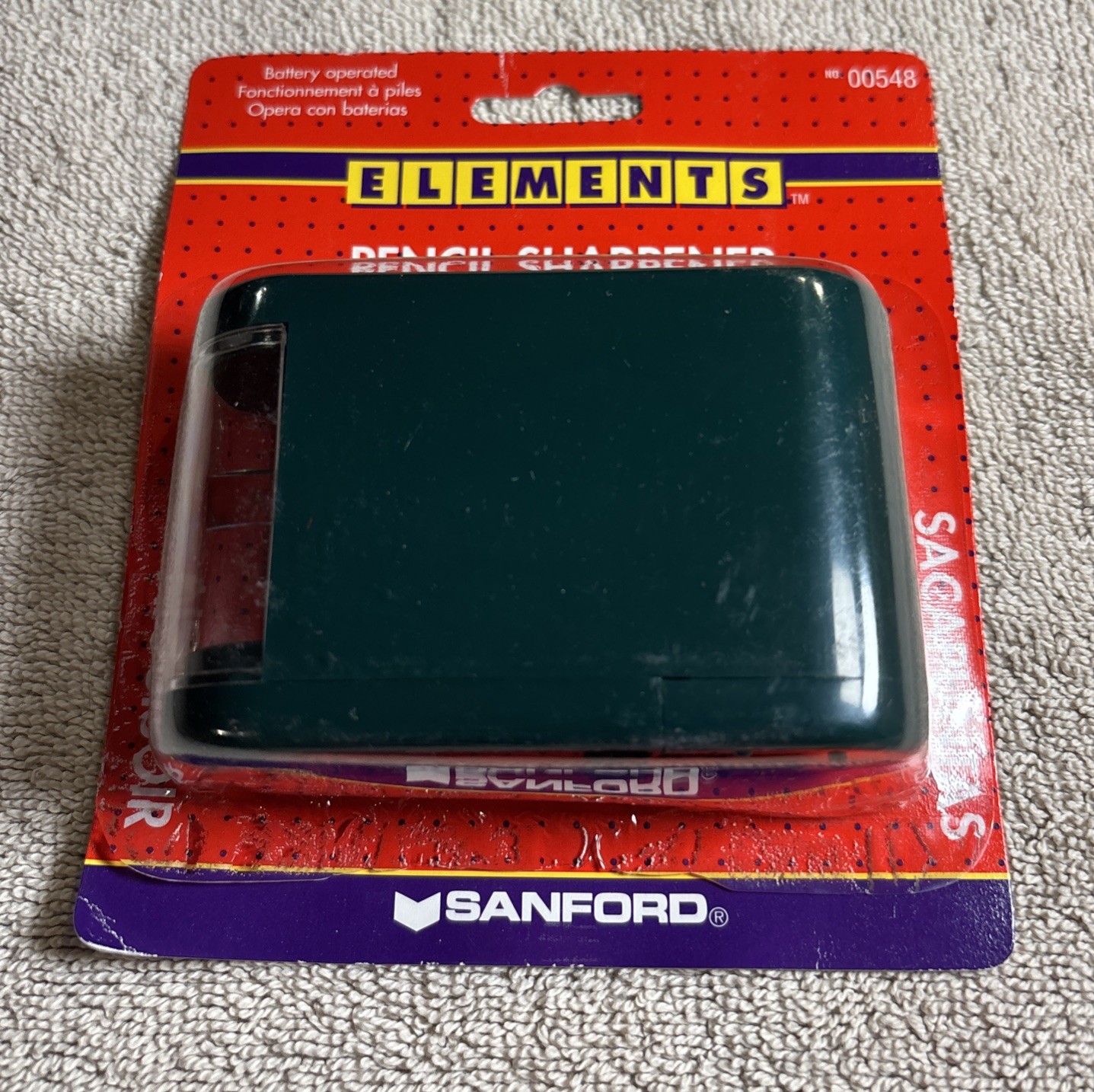 Sanford Elements Pencil Sharpener.  New Old Stock. Rare.