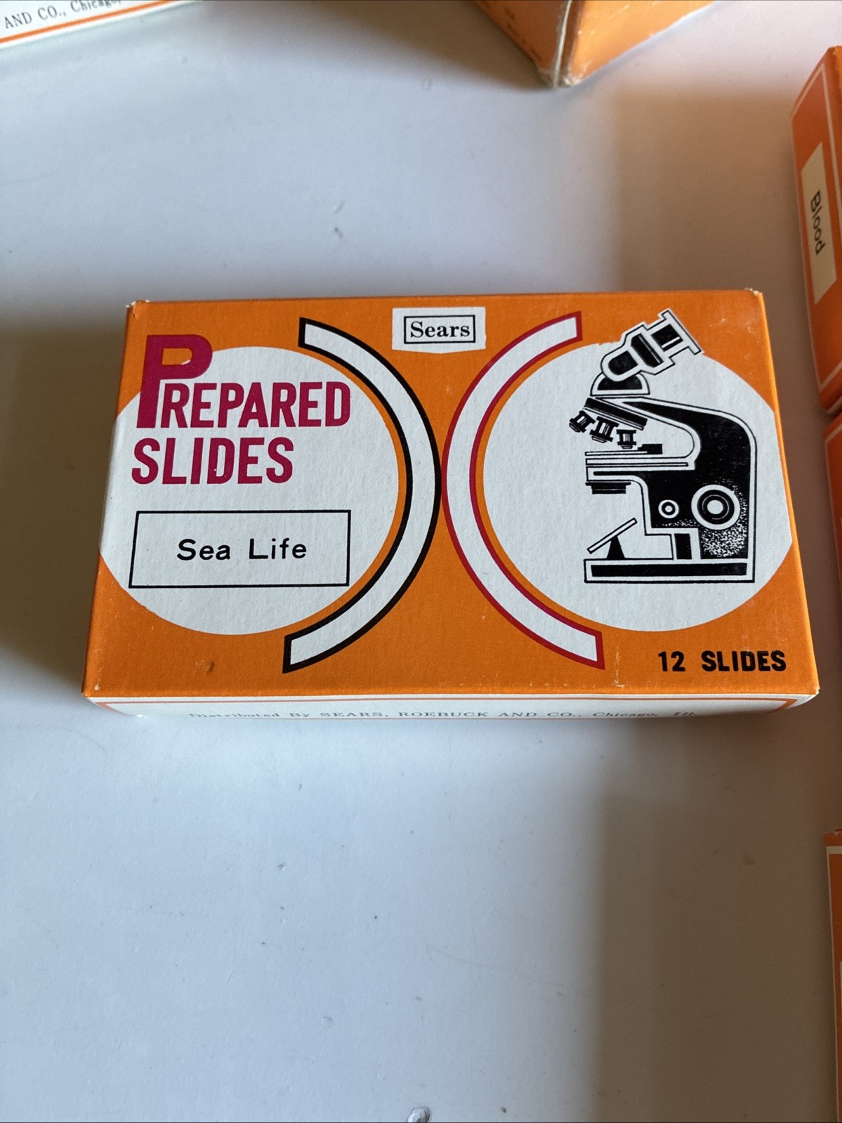 Vintage Sears 60 Prepared Microscope Slides 49 24037 Educational Specimens