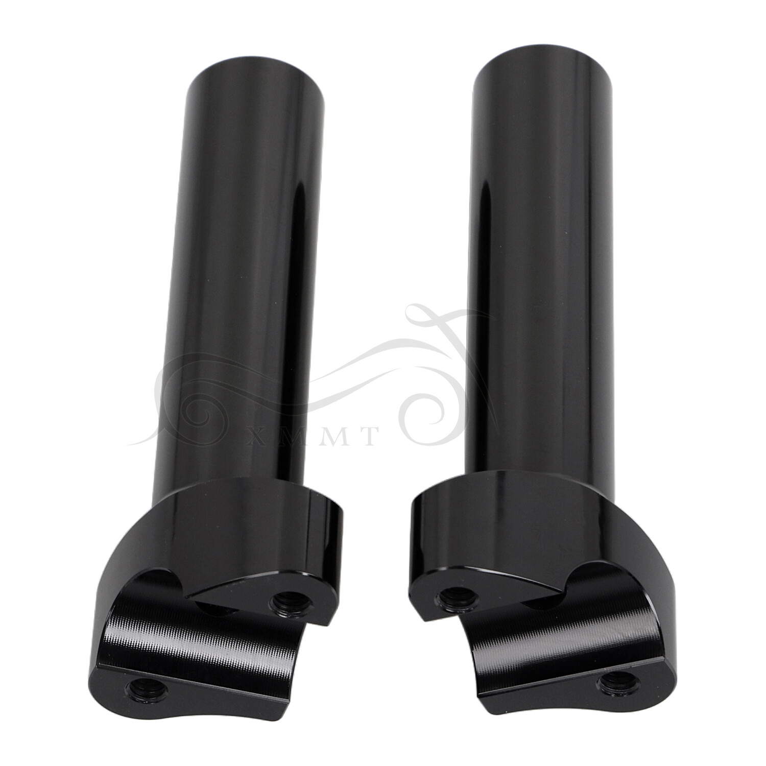 Black 5.5" Handlebar Risers Bottom For Harley 1" Bar Dyna Softail Sportster FXS