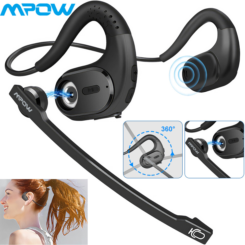 Mpow Bluetooth Headset & Magnetic Mic Wireless Sport Headphone Bone Conduction