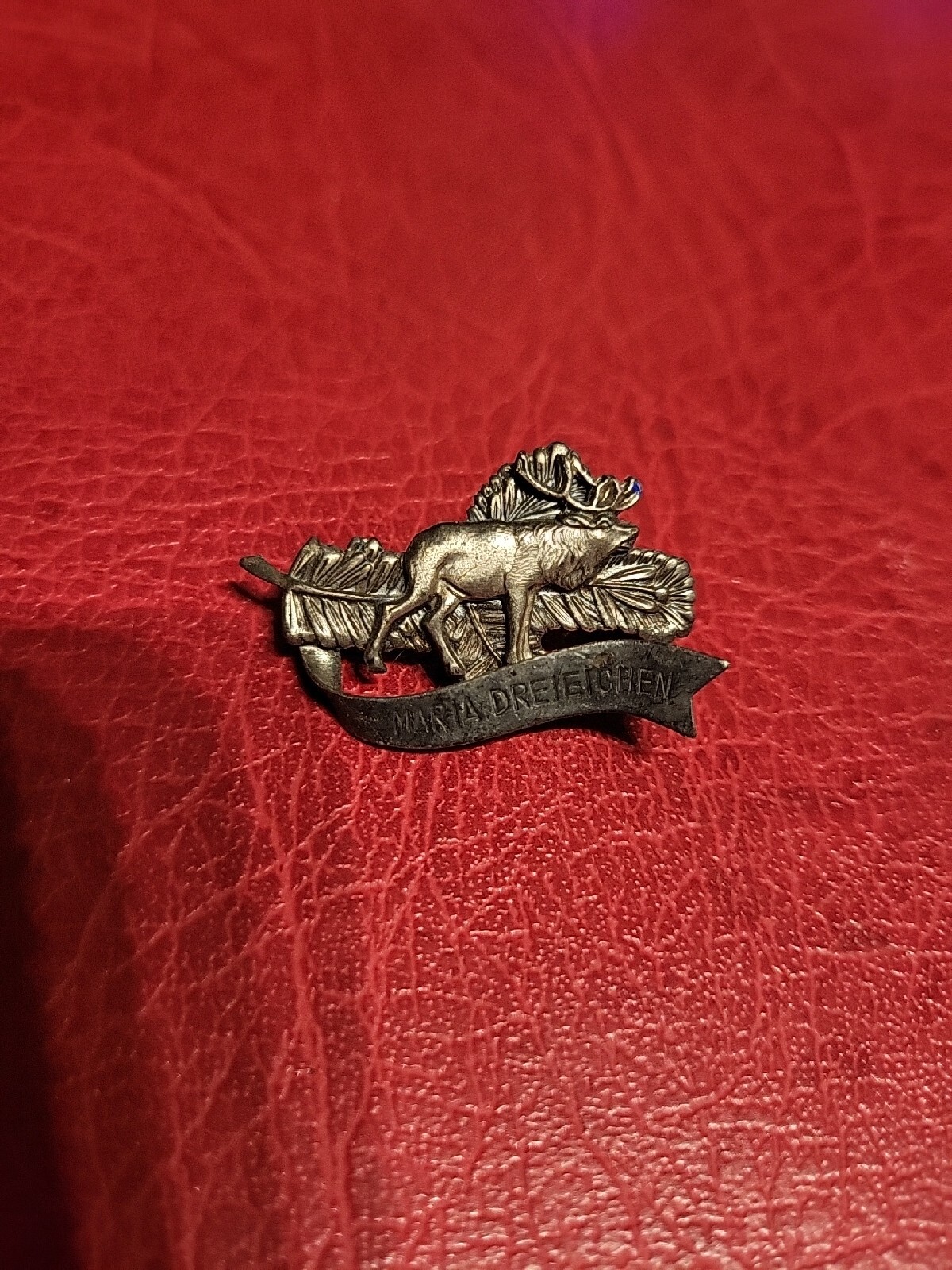 Pin hatpin hiking pin brooch Maria Dreieichen