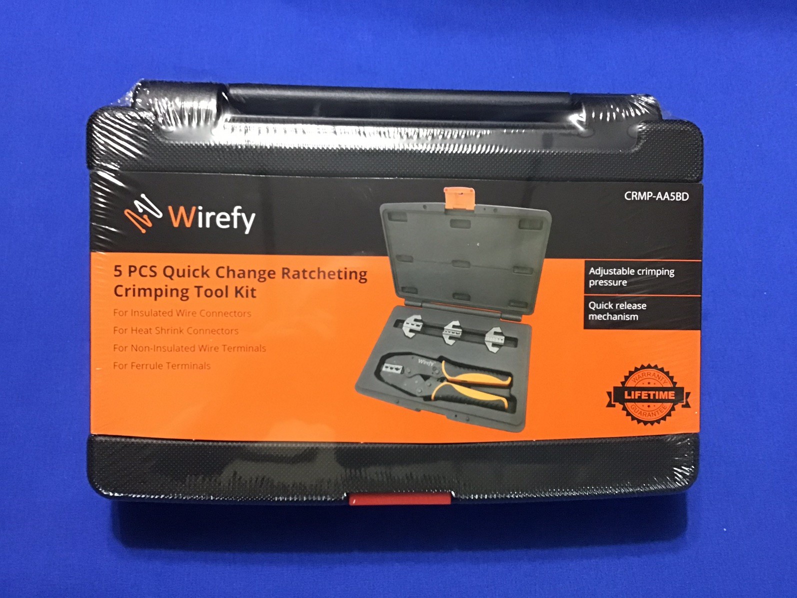 Brand New Wirefy Crimping Tool Set 5pcs Crmp-aa5bd Electrical Tool ( never open￼