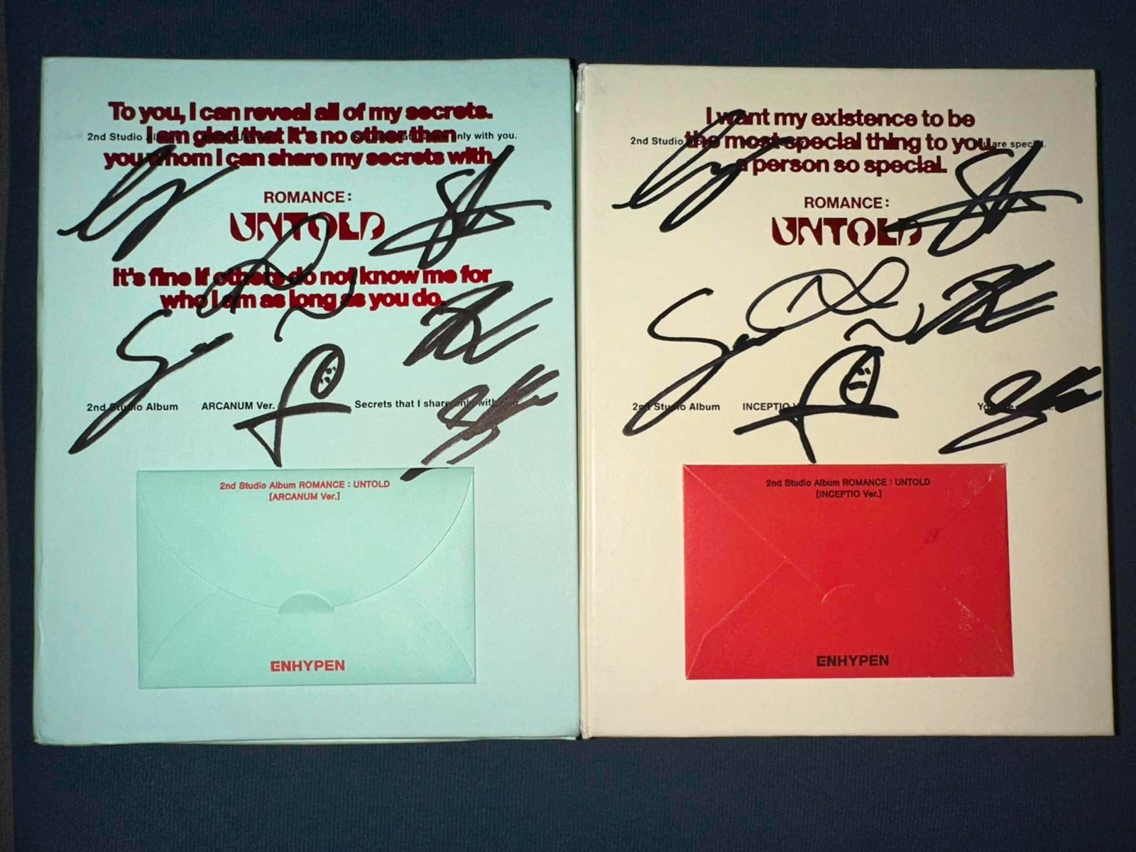 (With pob) ENHYPEN ROMANCE : UNTOLD SIGNED AUTOGRAPH ALBUM