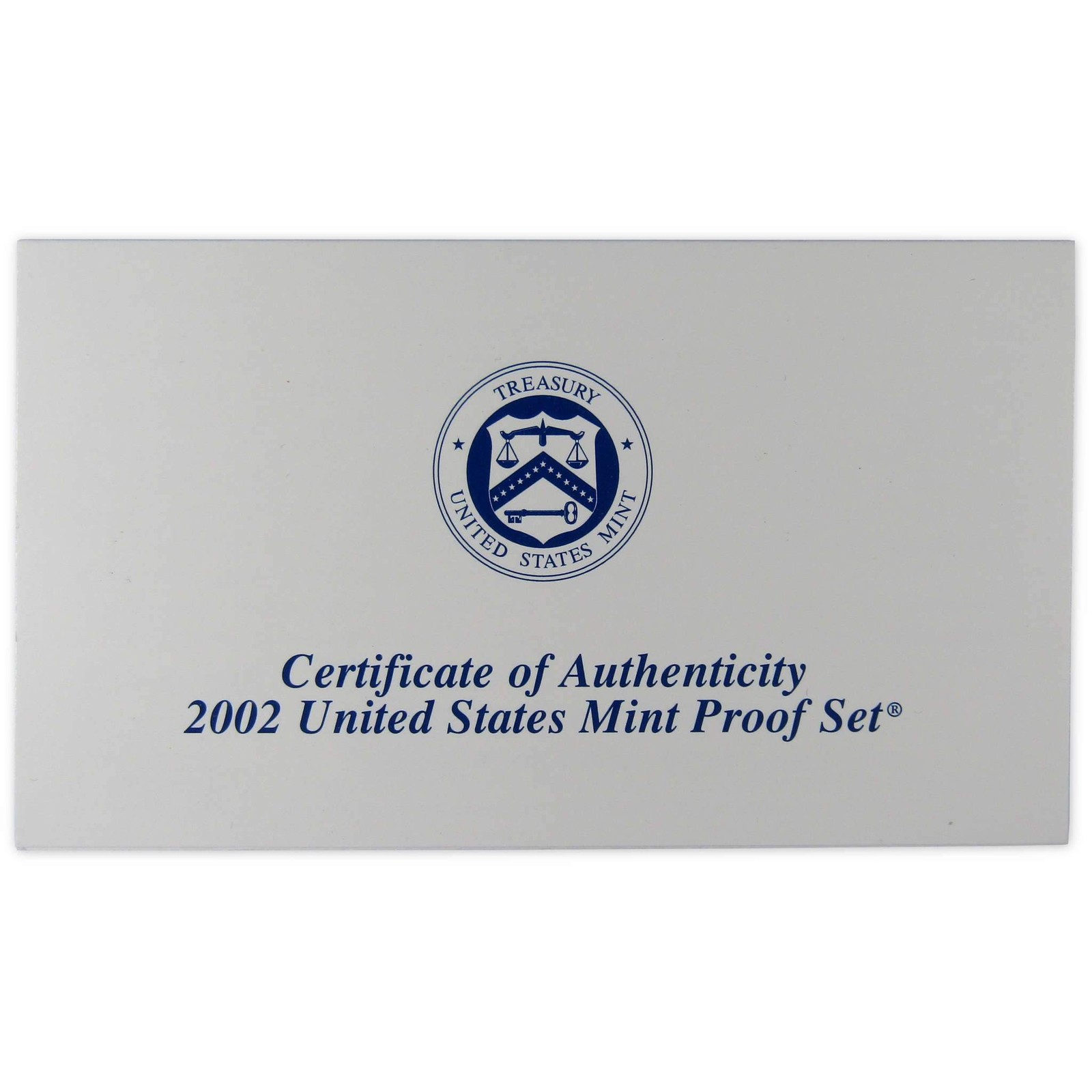 2002 Clad Proof Set U.S. Mint Original Government Packaging OGP COA