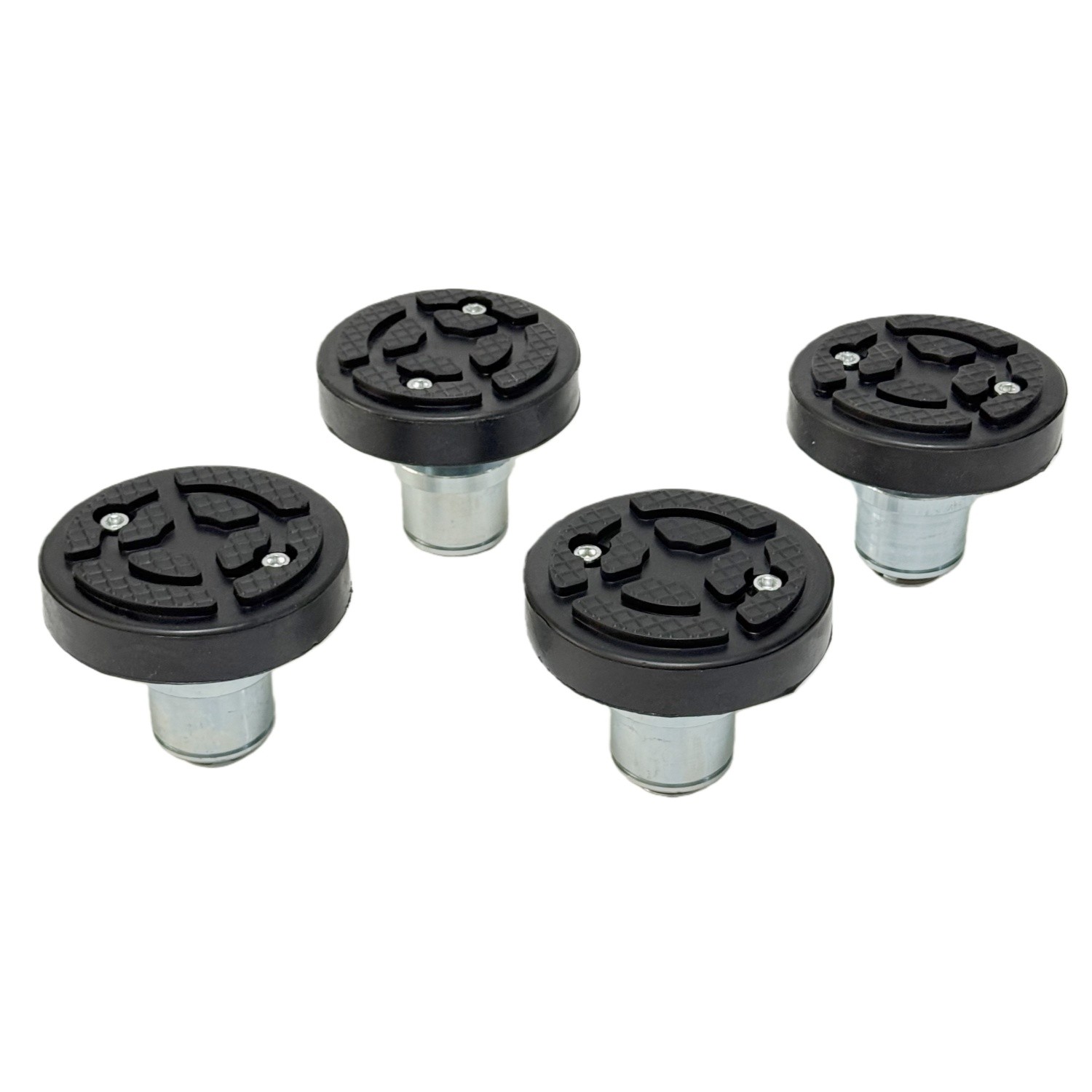 4Pc 50mm Car Lift Rubber Tray Heightening Feet Plus High Leg Pads Shaft Diameter
