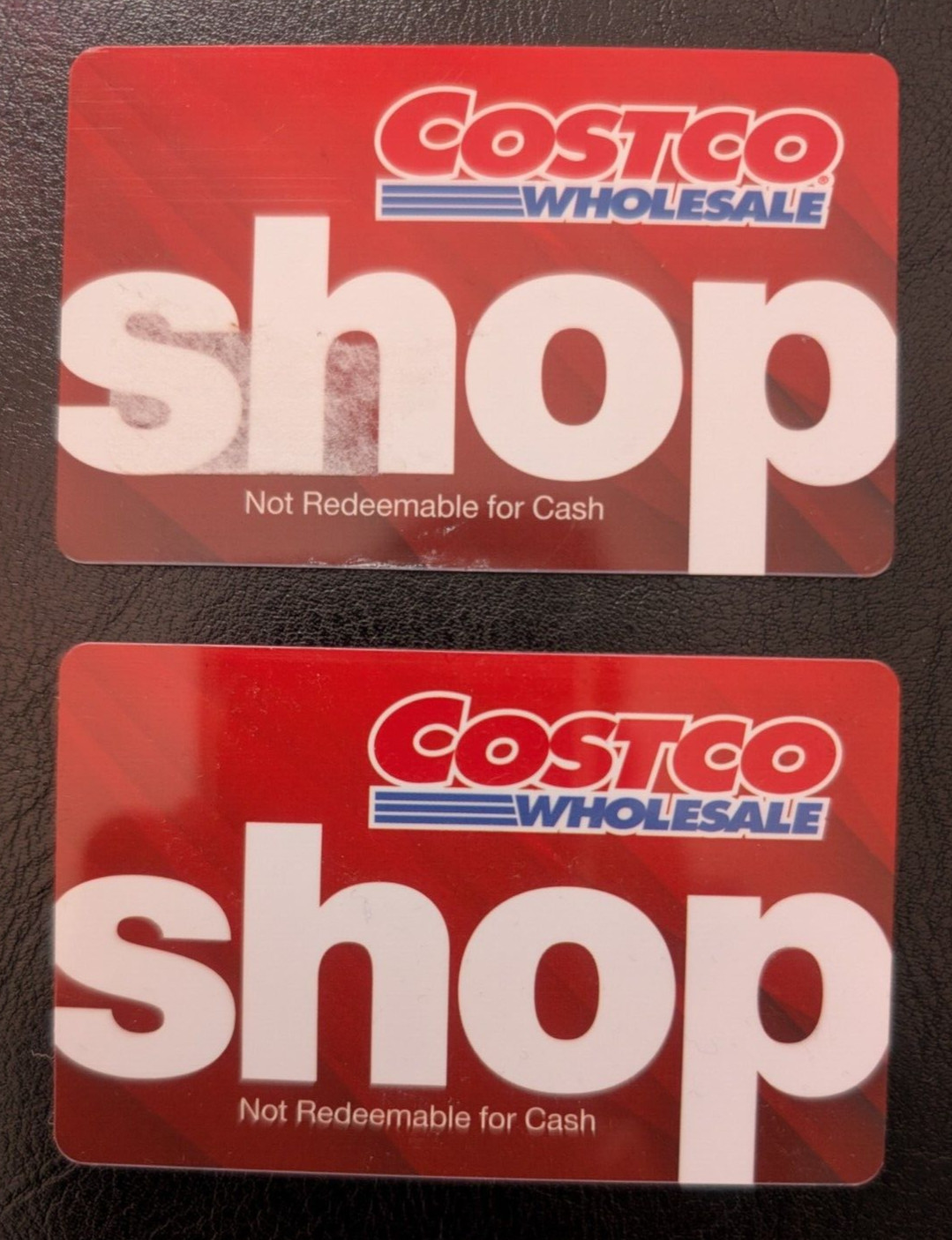 Two (2) Costco Cash Shop Card Gift Card - no remaining balance for collection