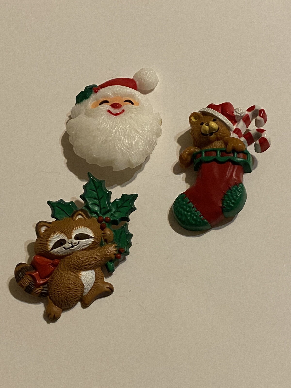 Lot Of Three (3) Hallmark Christmas Pins From the 1980s