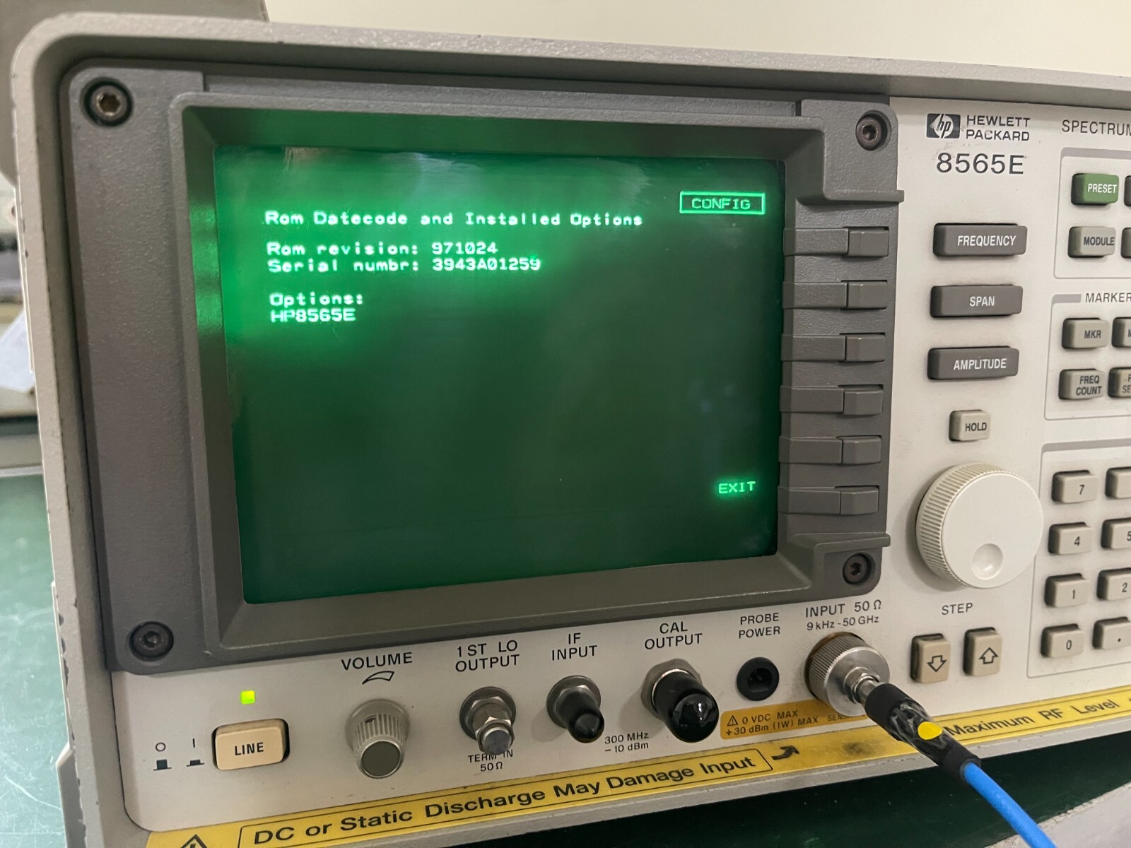 HP Agilent 8565E 9KHz - 50GHz Spectrum Analyzer w/ 85620A module_1259