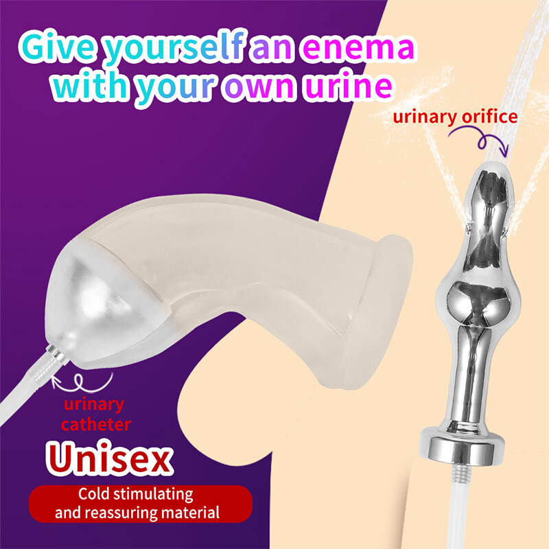 Male Shower Cleansing Kit Vaginal Anal Enema Colon Douche System Colonic Metal