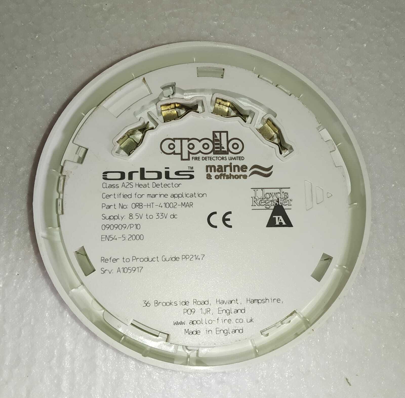 APOLLO ORB-HT-41002-MAR ORBIS CLASS A2S HEAT DETECTOR