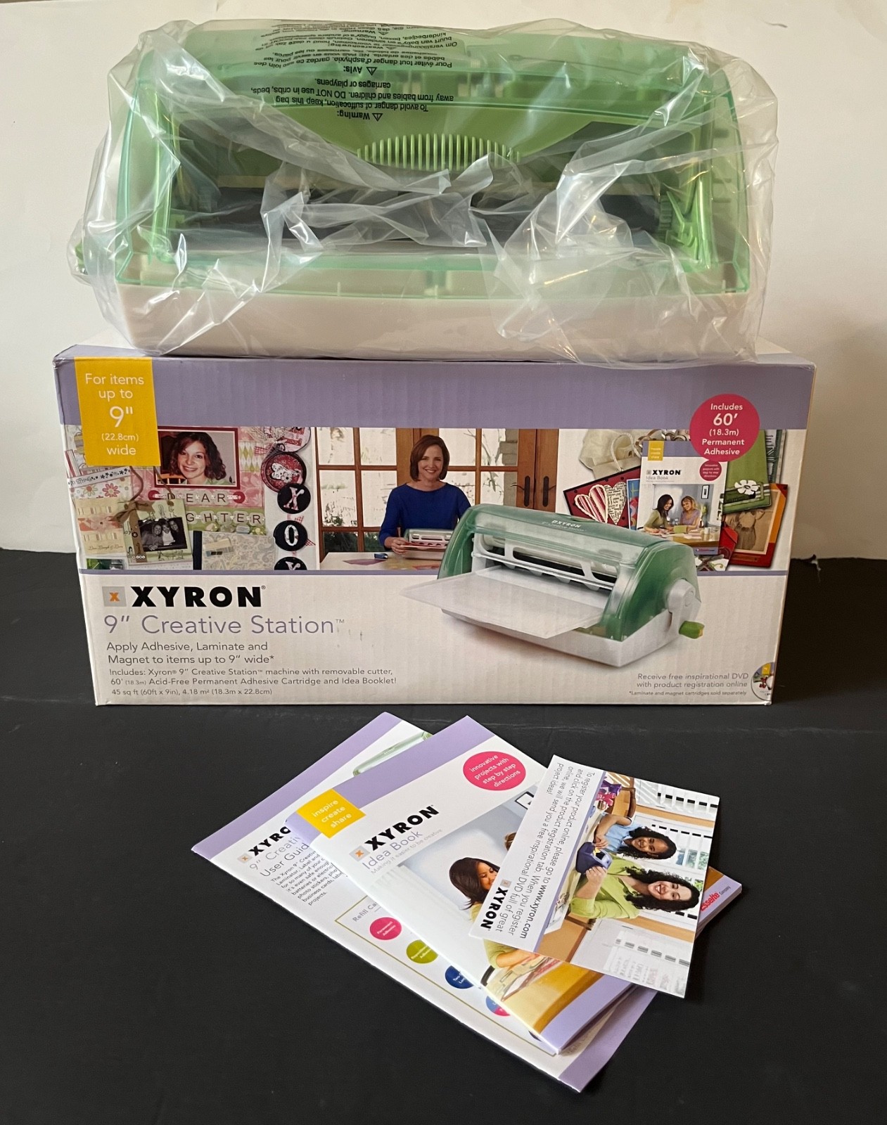 Xyron 9" Creative Station Machine XRN900 New in Box Add Laminate-Adhesive-Magnet